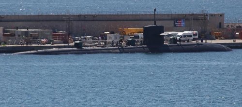 American submarine in Gibraltar